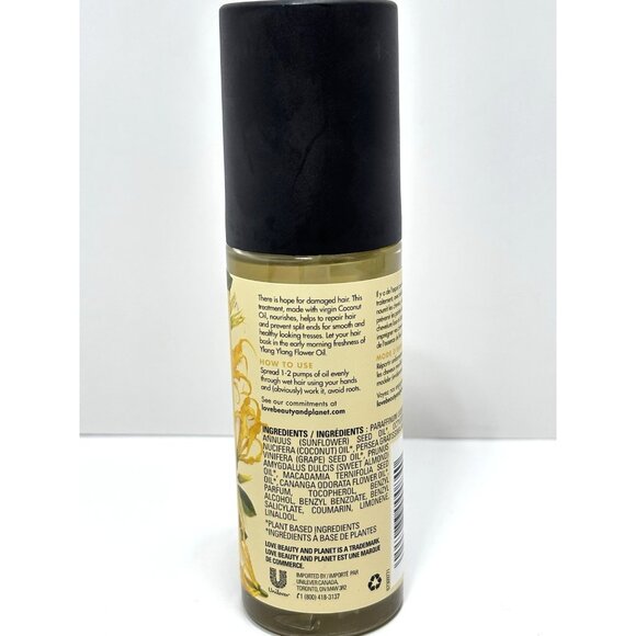 Love Beauty Planet 3-in-1 Benefit Oil Coconut Ylang Ylang Hair Repair New - Picture 3 of 6